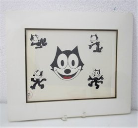 Felix The Cat Serigraph Cel - Recreated From Original Art Of Joe Oriolo