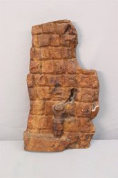 Uri Roth Burl Wood Carving  Western Wall Sculpture, Signed & Dated