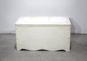 White Painted Toy Chest