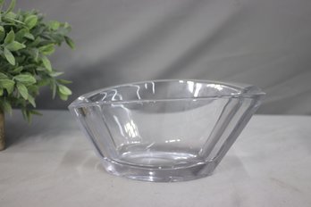 Vintage Rosenthal Crystal Oblong Convex Centerpiece Bowl