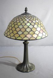 Tiffany-Style Fishscale Table Lamp