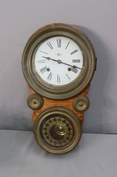 Vintage Figure Eight Regulator Wall Clock