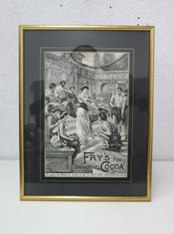 Frys Cocoa Frame Decorative  Advertising Print