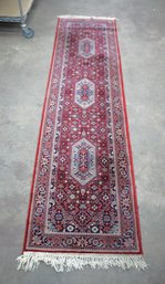 Elegant Machine-Made Runner Rug, 9'2' X 2'3'