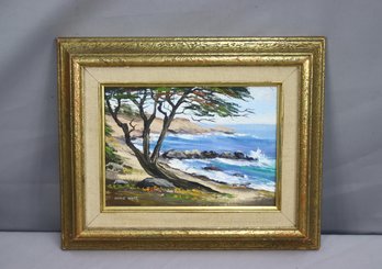 Serene Shores, Original Oil Painting On Board By Marie Ware, Signed By Artist And Framed
