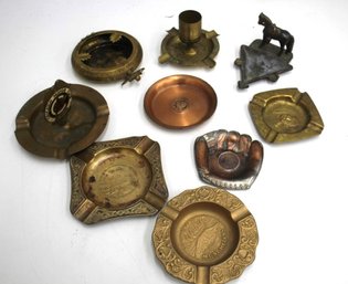 Group Lot Of Vintage Ashtrays