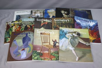 Group Lot Of Sotheby's Preview And Latin American Art Auction Catalogs