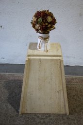 Modern Travertine  Pedestal