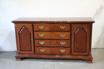 Vintage Wood Cabinet Sideboard Buffet