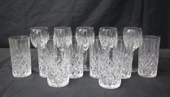 Assorted Lot Of Crystal Tumblers - Set Of 13