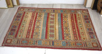 64.5' X 42'Handwoven Traditional Geometric Patterned Area Rug