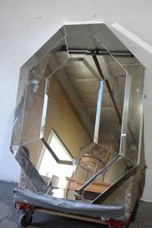 Octagonal Mid-century Mirror