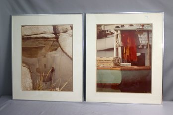 2 Framed Decorative Photo Lithographs