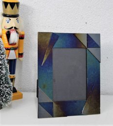 Geometric Colored Sectioned Glass Border Photo Frame
