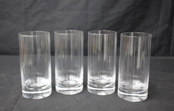 Set Of 4 Clear Highball Glasses