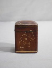 Vintage Two-Deck Playing Card Caddy (no Cards In Lot)