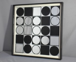 'Mod Graphic Wall Mirror' By Tom Tru - Black & White Design