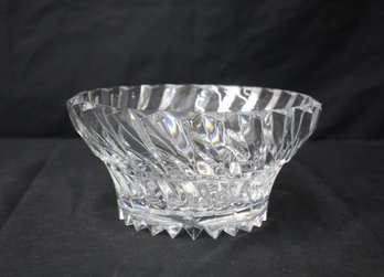 Vintage Mikasa 'Rainier' Clear Crystal Serving Bowl