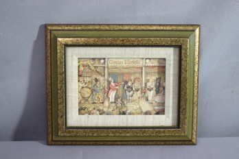 Framed Vintage Circus Variete Presentation Hand-Crafted By Darlene J. Mirijanian