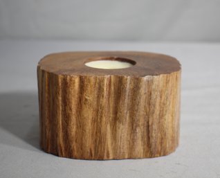 Wooden Tea Candle Holder