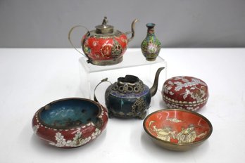 Group Lot Of Mix Enamel Items