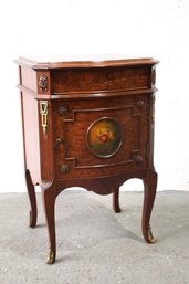 Single Louis XV Style Nightstand  With Painted Panel