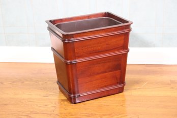 Elegant Selamat/Dillon-Davis Mahogany Waste Basket