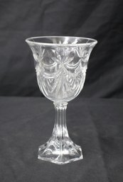 Vintage Pressed Cut Glass Vase