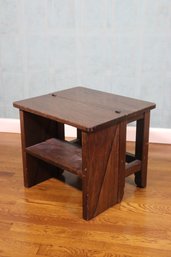 Vintage Wooden Convertible  Stool /Folding Step Ladder