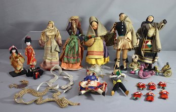 Collection Of Vintage Foreign Country Dolls