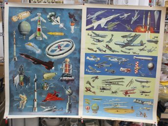 A Journey Through Aviation And Space Exploration: Educational Posters