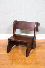 Wooden Flip Step Stool Chair