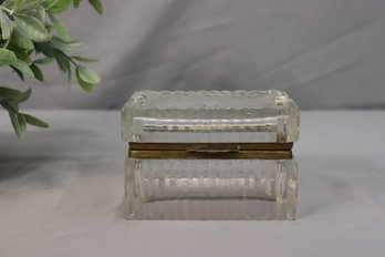 Cut Crystal Starburst Casket Jewel Box