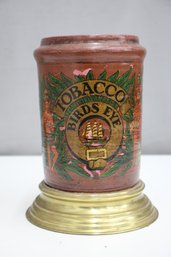 OLD LARGE Birds Eye  TOBACCO JAR - SHOP ADVERTISING PIECE