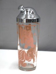 1948 Hazel Atlas Pink Elephant Cocktail Shaker