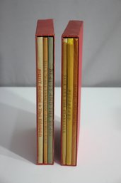 Vintage 6 Volume Set Illustrated Evergreen Tales Or Tales For The Ageless, 2 Slipcases