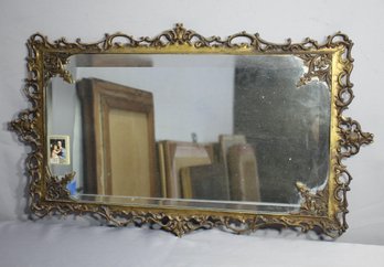 Ornate Vintage Metal Frame Mirror