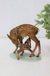 Rosenthal R. Rempel Art Nouveau Figurine Of A Deer And Young