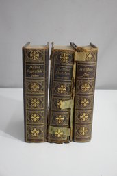 Vintage Illustrated Three Volume Set Of Three Musketeers, Ivanhoe, And David Copperfield, Hardcover