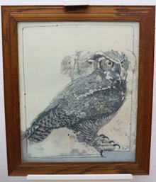 Framed Allan Mardon Mohawk Owl Print