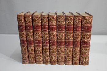 Vintage Nine Volume Collection Of The History Of Scotland By John Hill Burton, Hardcover
