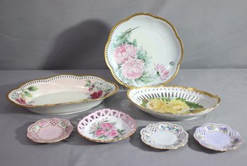 Group Lot Of Vintage Fine China Serving Dish