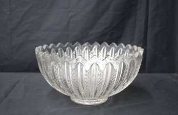Vintage Cut Glass Serving Bowl