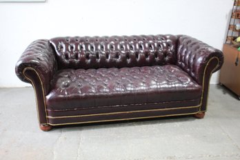 Burgundy Chesterfield Sofa