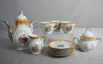 Vintage Made In Japan Porcelain Tea Set - 12 Pieces