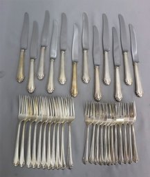 C - Group Lot Of Vintage Stainless Flatware - Gorham