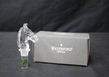 Waterford Crystal Horse Head Stopper