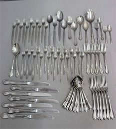B - Group Lot Of Vintage Stainless Flatware