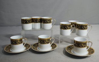 MCS Porcelain Bavarian Cup And Saucer Set - 9 Cups And 3 Saucers
