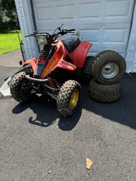 1986 SUZUKI QUADSPORT- With Extra Wheels